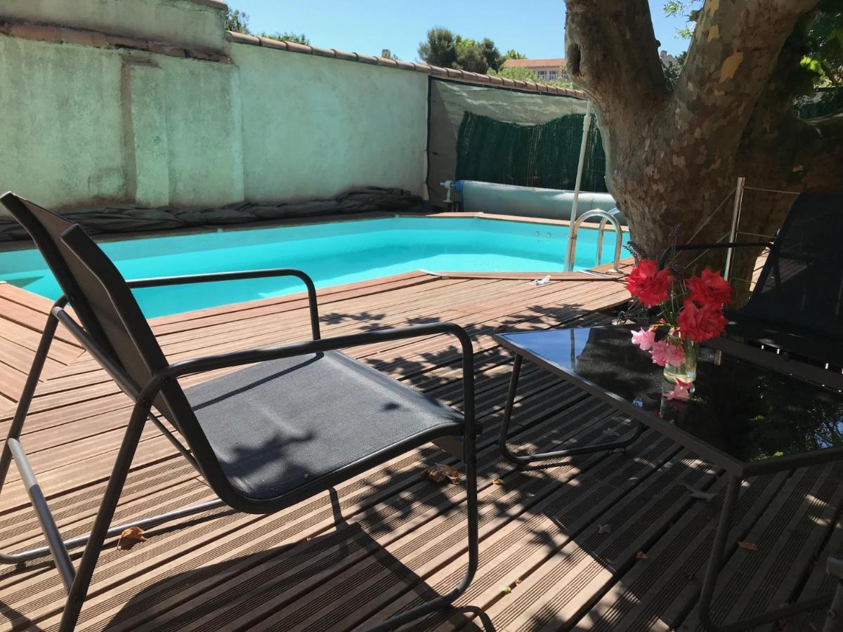 Chambre Climatisee Avec Sdb Privee Dans Une Villa Avec Piscine Ouverte D'Avril A Mi Octobre Marselha Exterior foto